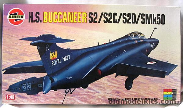 Airfix 1/48 Buccaneer S2/S2c/S2d/SMk50 - 809 Sq FAA HMS Ark Royal 1970 / 1976 / 800 Sq FAA HMS Eagle 1966 / South African Air Force 24 Sq 1970, 08101 plastic model kit